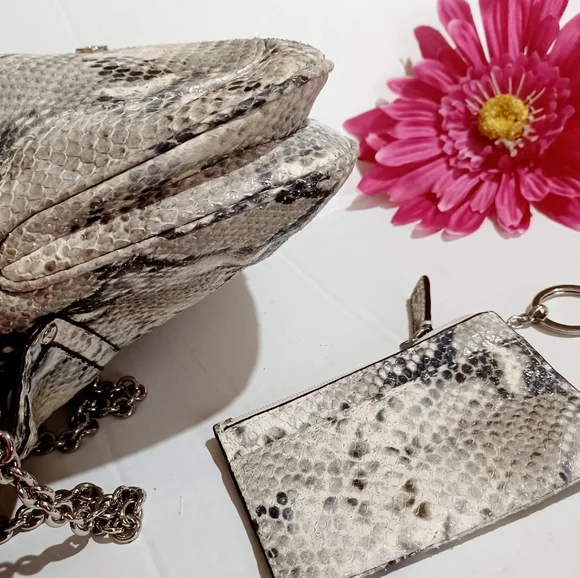 COACH Metallic Snake Kristin Clutch Crossbody RARE NWOT - Picture 9 of 16